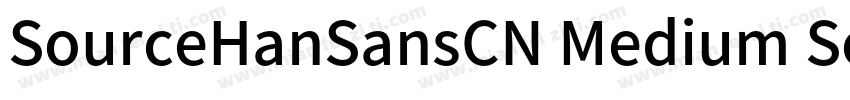 SourceHanSansCN Medium SourceHanSan字体转换